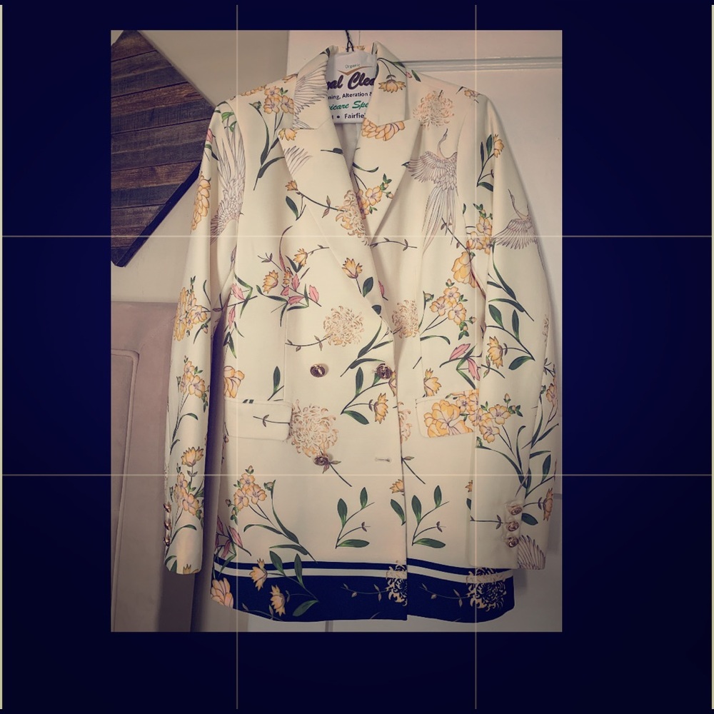 Floral print women’s blazer